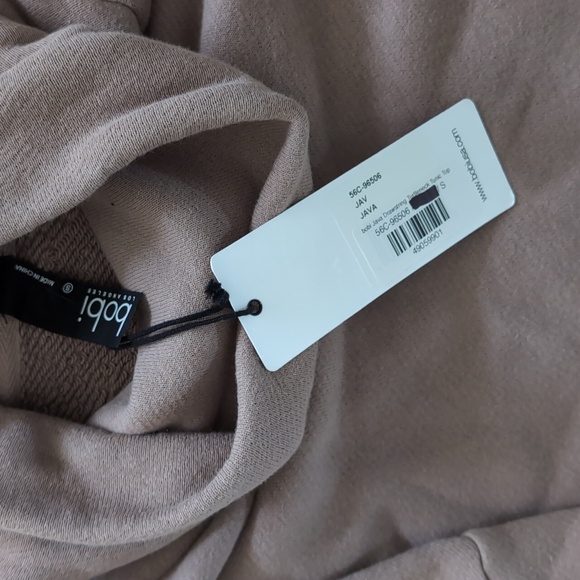NWT Bobi drawstring waist turtleneck top. - Picture 3 of 4